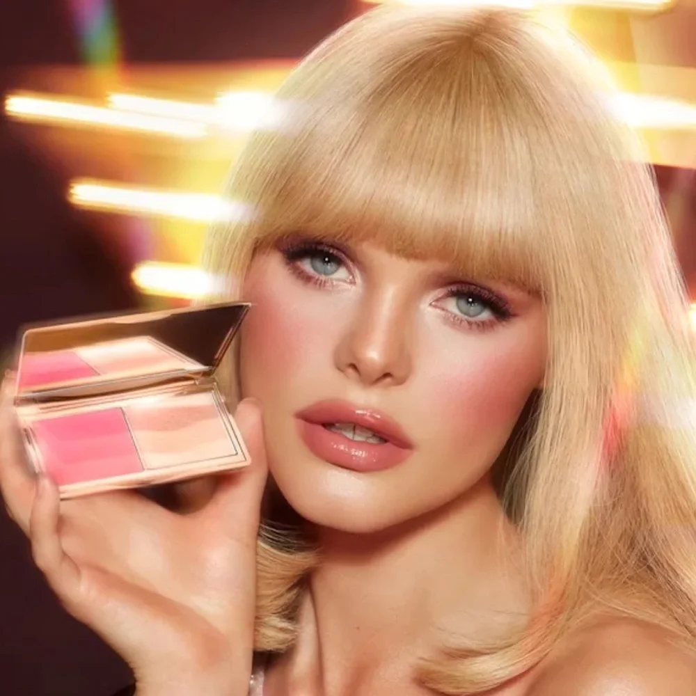 🌸 CHARLOTTE TILBURY Mini Hollywood Blush & Glow Glide Palette - FAIR-MEDIUM